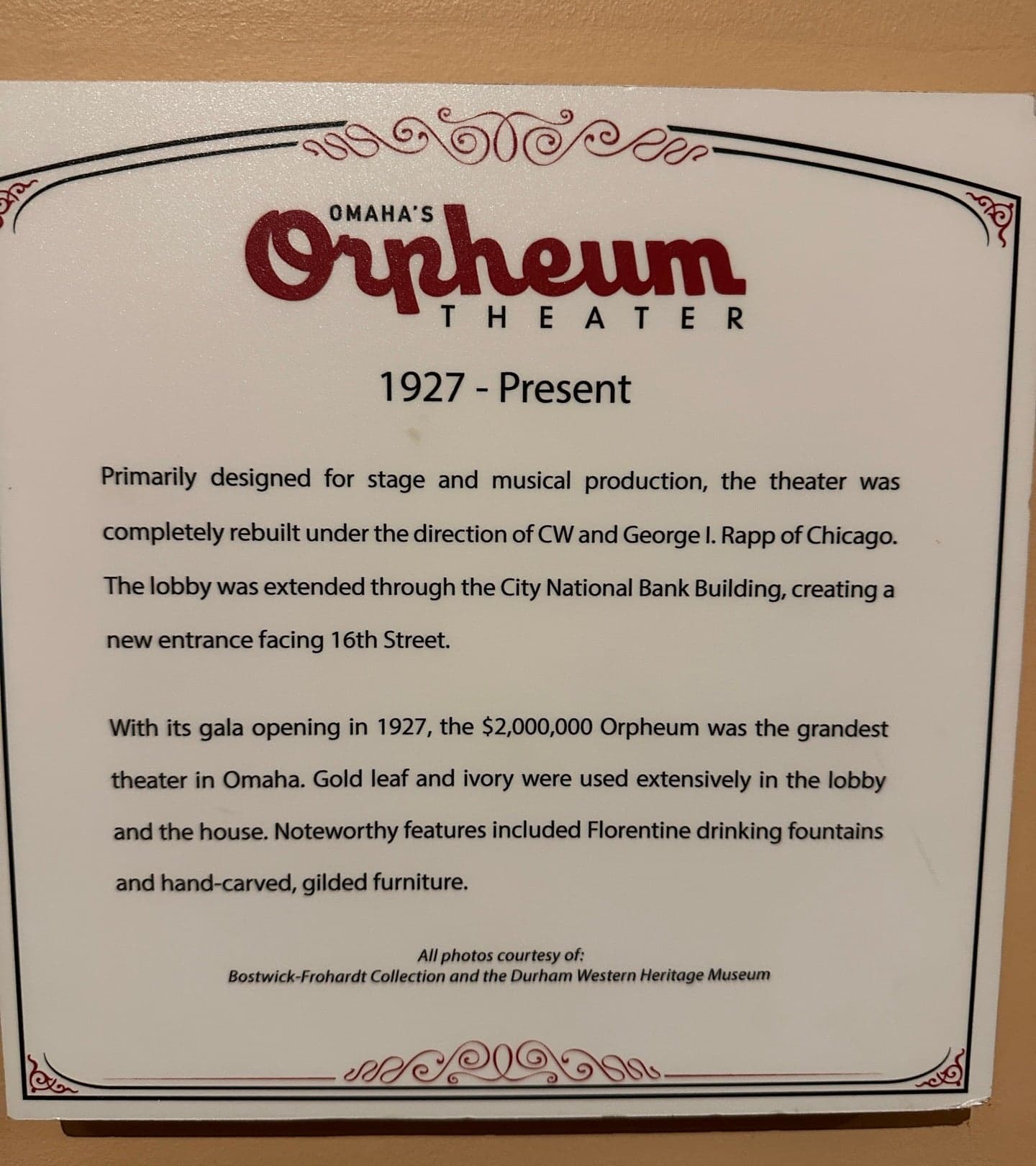 Orpheum Theater Omaha